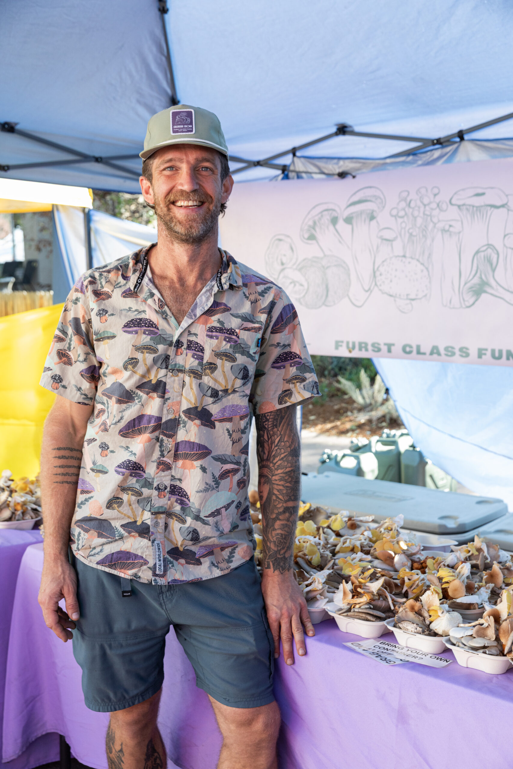 Photo of Matt Furst of Furst Class Fungi in Denver, CO. Image taken by JL Marketing & Creative in Denver, CO.